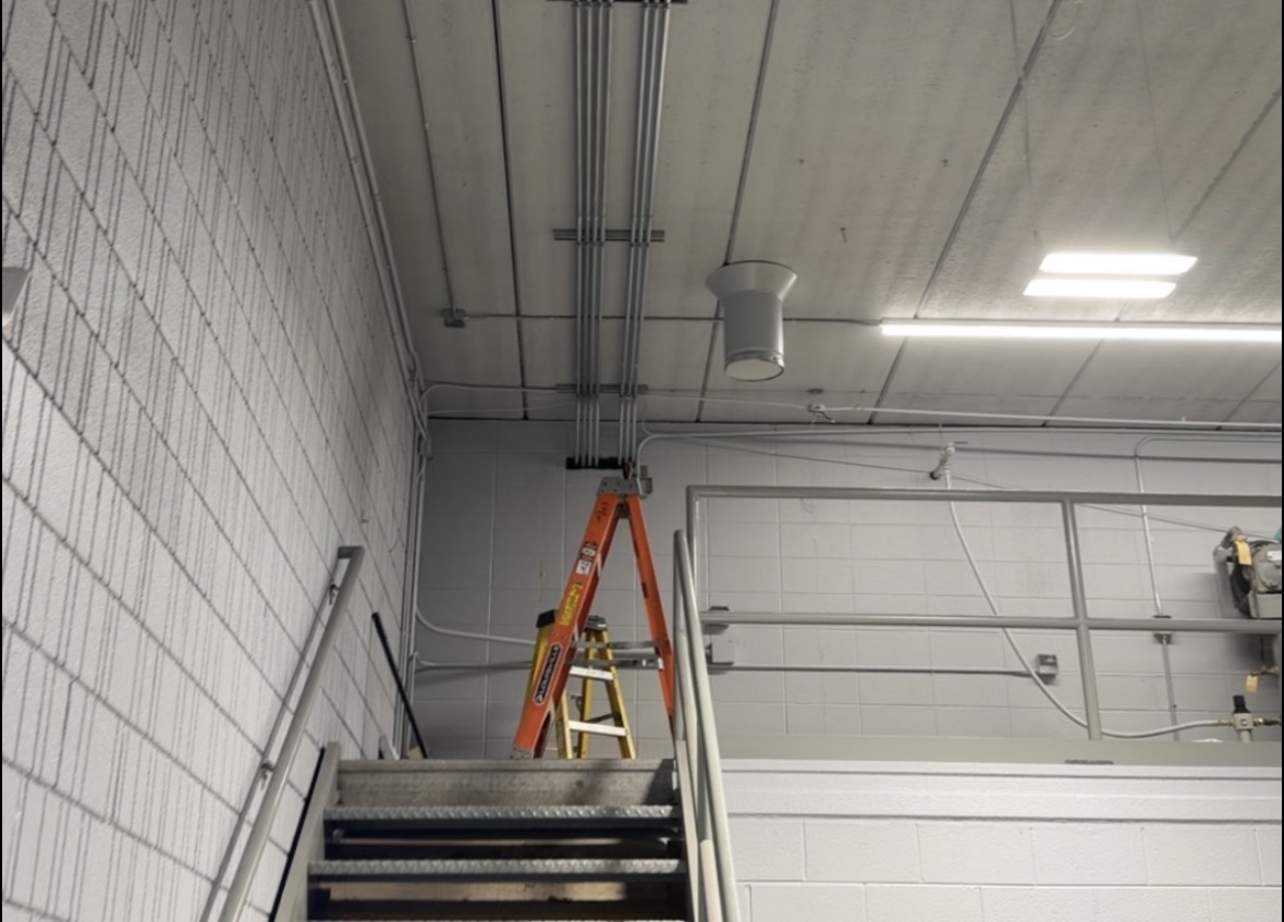 Electrician performing a safety inspection